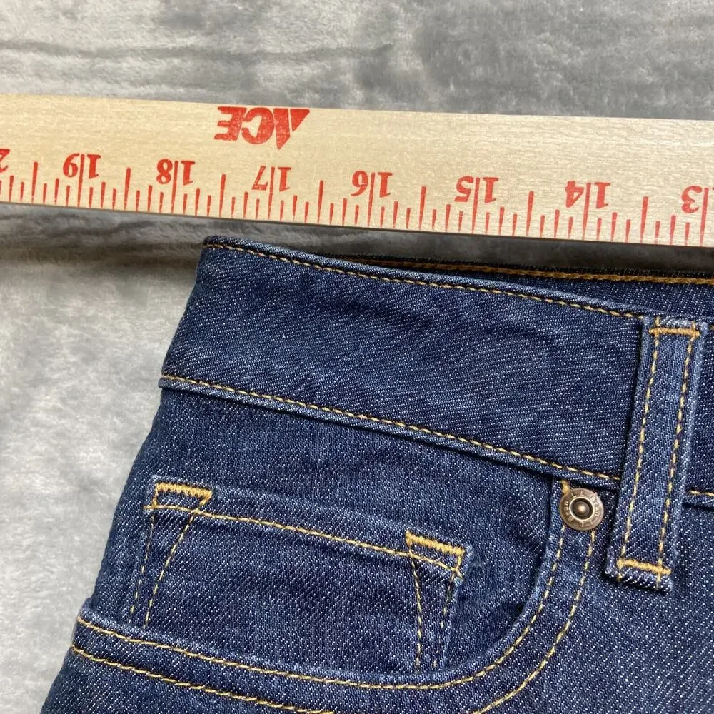 L.L. Bean Straight Leg Jeans Women’s Size 16P Dark Blue‎ Denim
